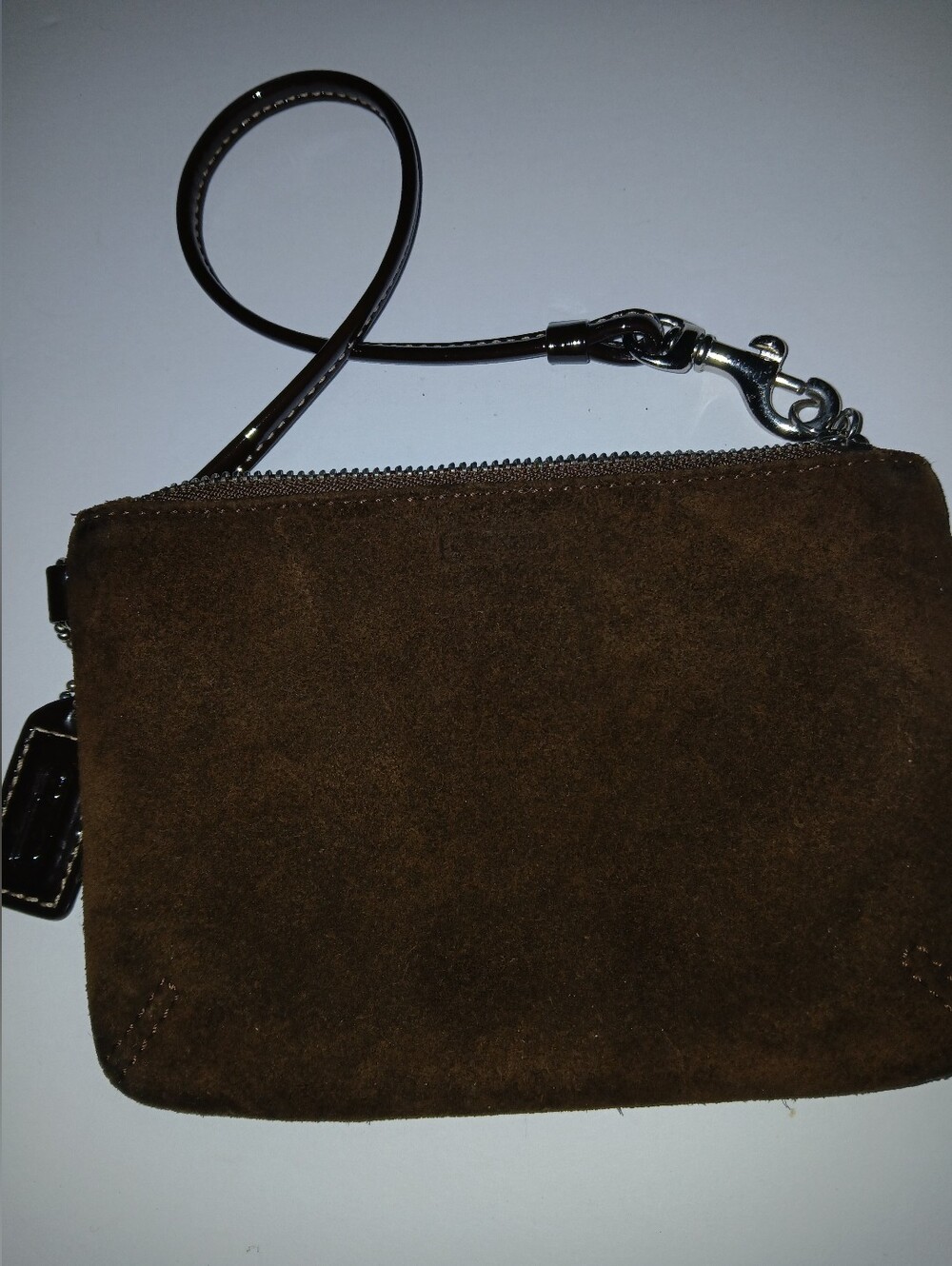 Coach Suede Wristlet